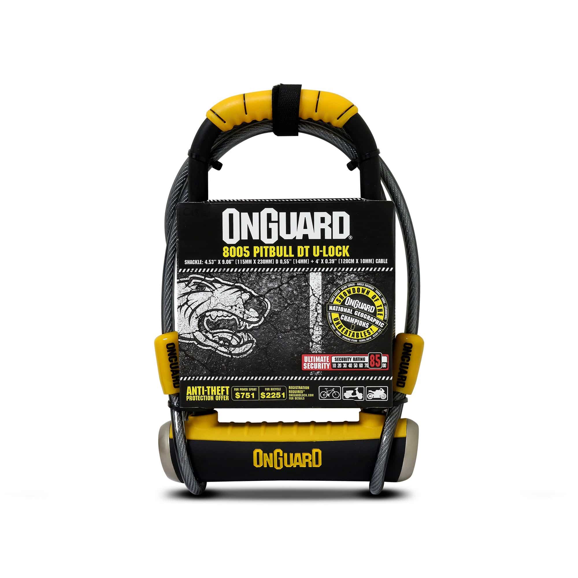 ON GUARD - CANDADO U-LOCK PITBULL DT 115MM X 230MM - Rideshop