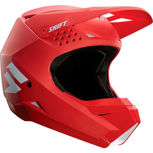 Casco Moto White Rojo Shift. - Rideshop
