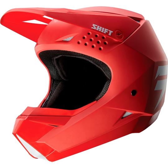 Casco Moto White Rojo Shift. - Rideshop