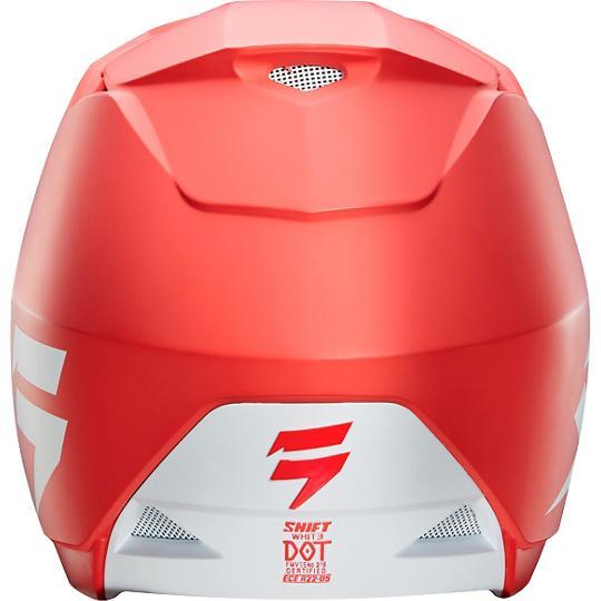 Casco Moto White Rojo Shift. - Rideshop