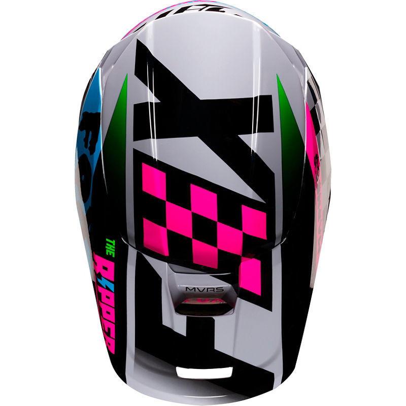 Visera Moto Niño V1 Czar Gris Fox Racing- - Rideshop