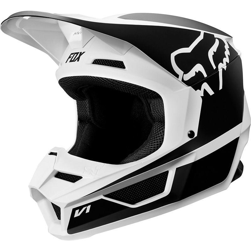 Visera Moto Niño V1 Przm Negro/Blanco Fox Racing- - Rideshop