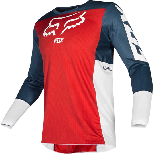 Polera Moto 180 Przm Azul Rojo Fox Racing - Rideshop