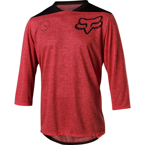 Polera Bicicleta Indicator 3 4 Asym Rojo Fox Racing - Rideshop