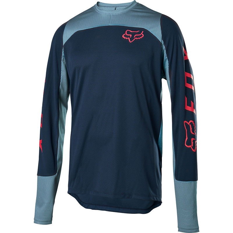 Polera Bicicleta Defend Ls Azul Fox Racing - Rideshop