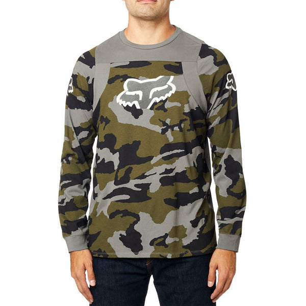 Polera Lifestyle Manga Larga Scramble Camo Fox