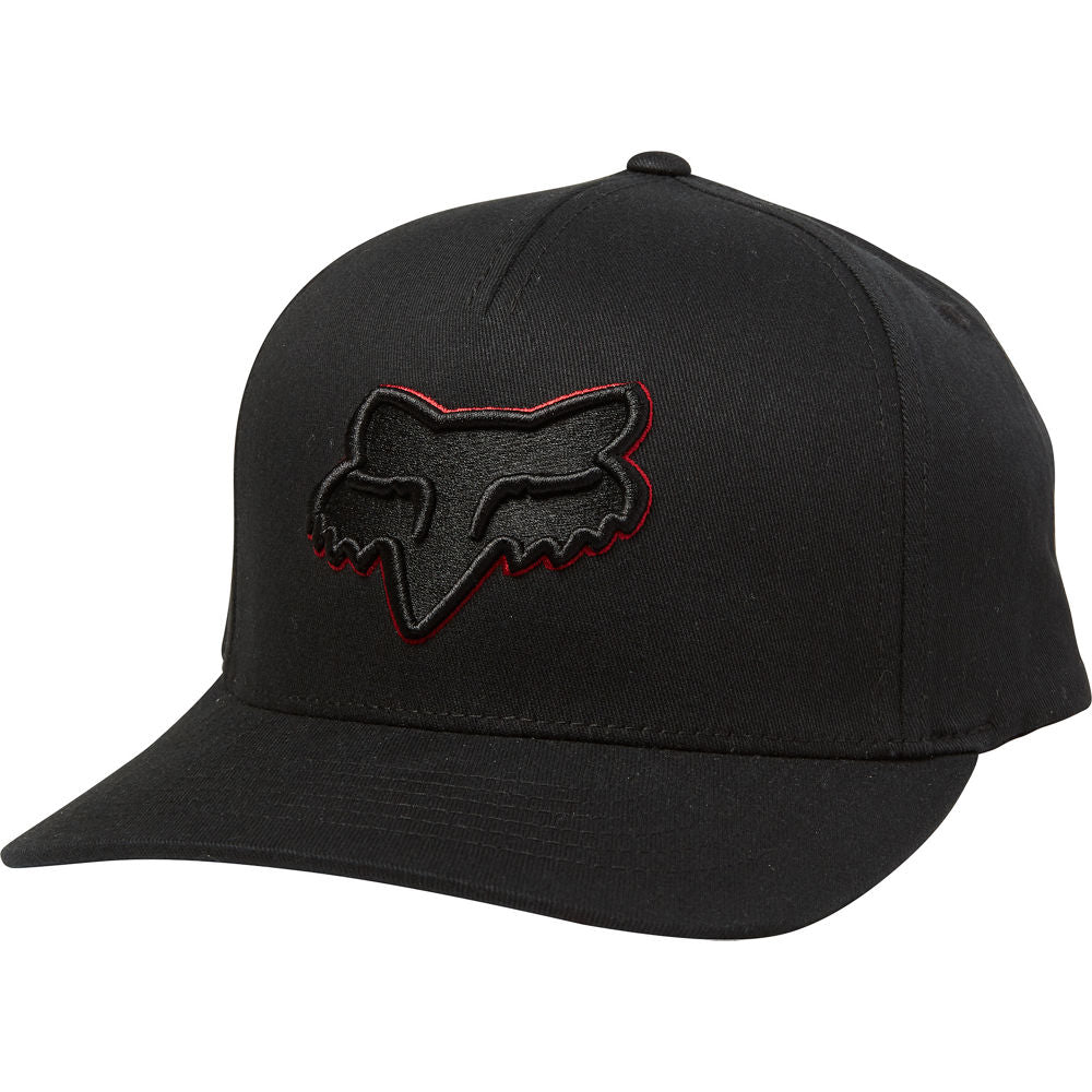 Gorro Lifestyle Flexfit Epicycle Negro Rojo Fox Racing - Rideshop