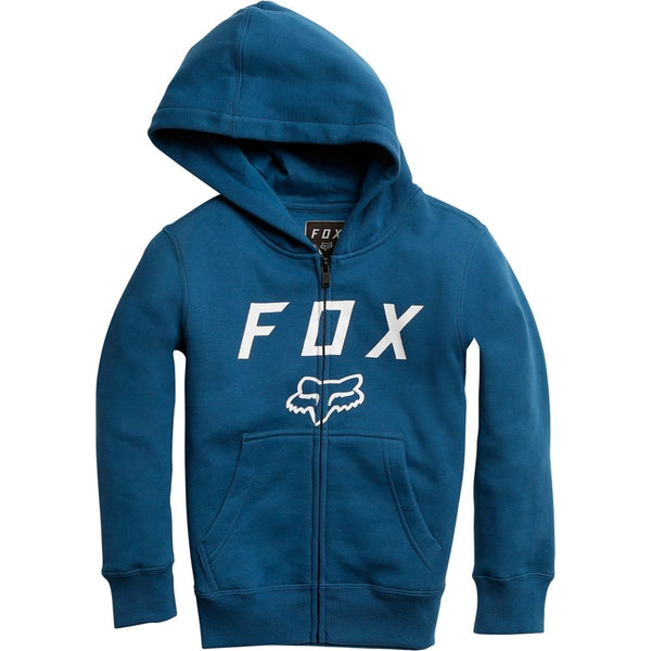 Polerón Lifestyle Niño Legacy Moth Zip Azul Fox Racing - Rideshop