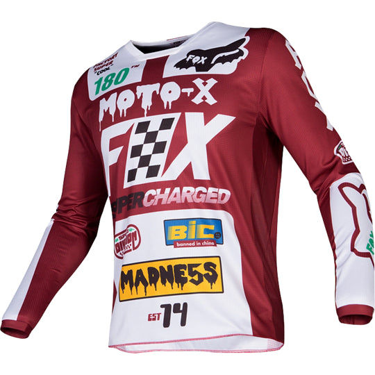 Polera Moto 180 Czar Rojo Vivo Fox Racing - Rideshop