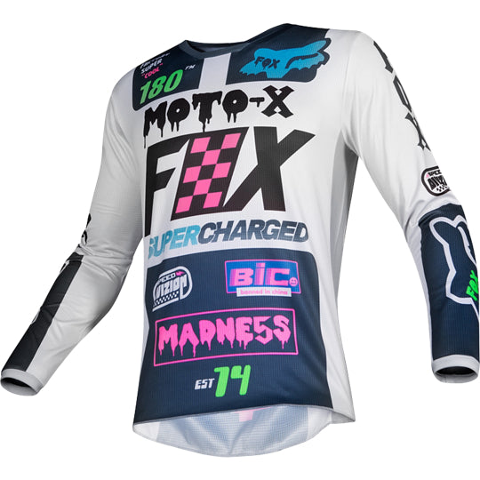 Polera Moto Niño 180 Czar Gris Fox Racing - Rideshop