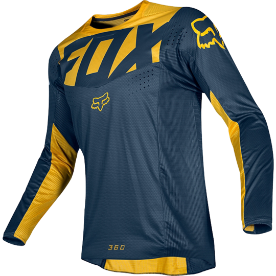 Polera Moto 360 Kila Azul Amarillo Fox Racing - Rideshop