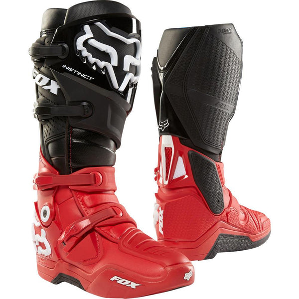 Bota Moto Instinct Boot Rojo Negro Fox Racing - Rideshop