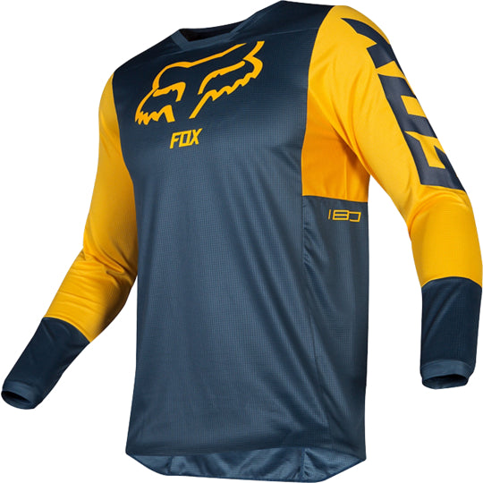 Polera Moto 180 Przm Azul Amarillo Fox Racing - Rideshop