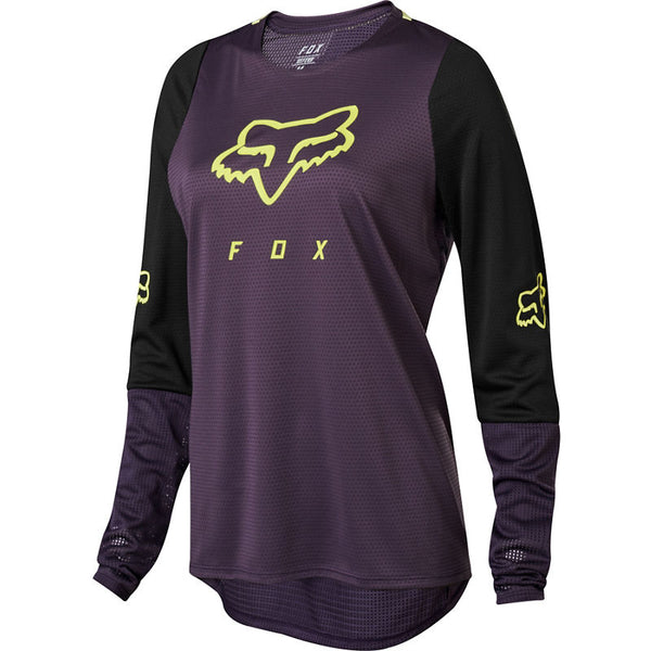 Polera Bicicleta Mujer Defend Ls Morado Fox Racing - Rideshop