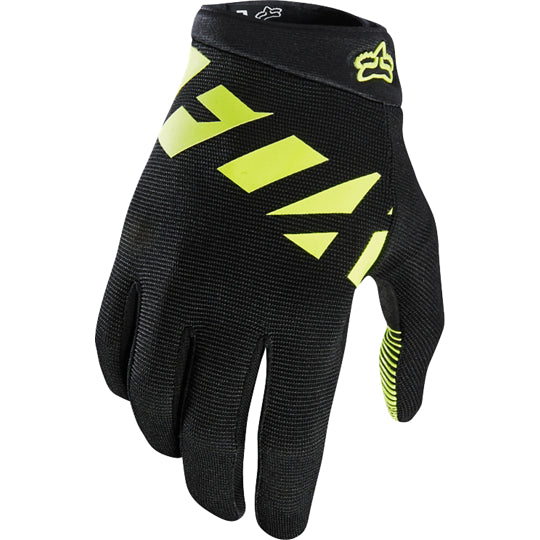 Guantes Bicicleta Ranger Negro/Amarillo Fox Racing - Rideshop