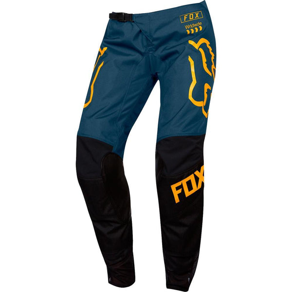 Pantalón Moto Infantil Niña 180 Mata Negro Azul Fox Racing - Rideshop