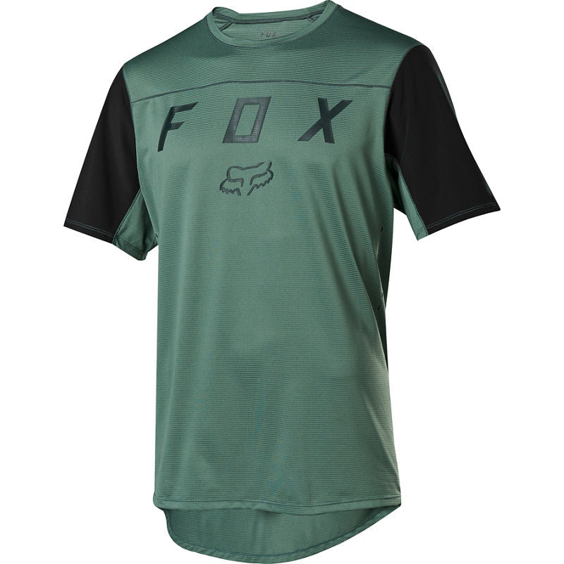 Polera Bicicleta Flexair Ss Moth Verde Fox Racing - Rideshop