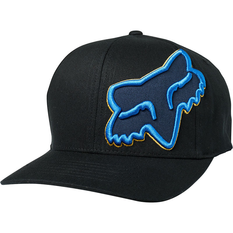 Gorro Lifestyle Flexfit Episcope Negro/Celeste Fox Racing - Rideshop