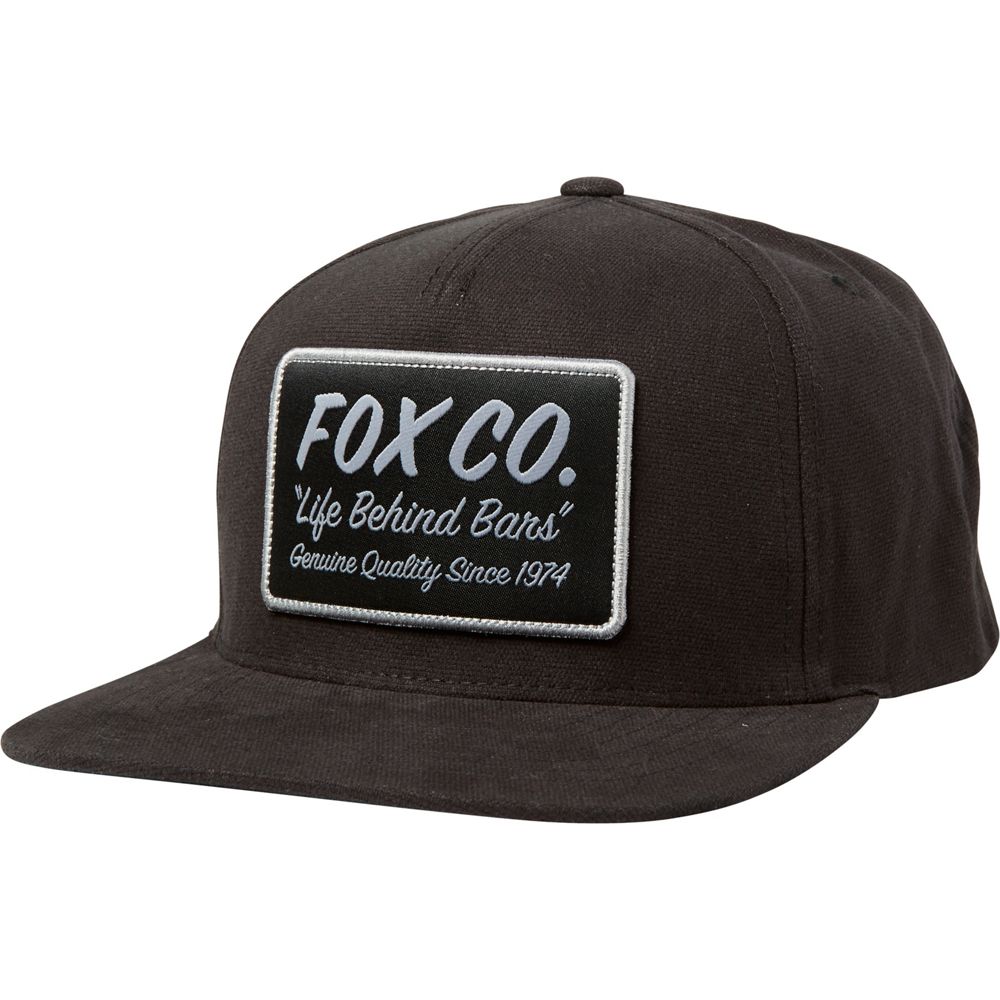 Gorro Lifestyle Resin Snapback Negro Fox Racing - Rideshop