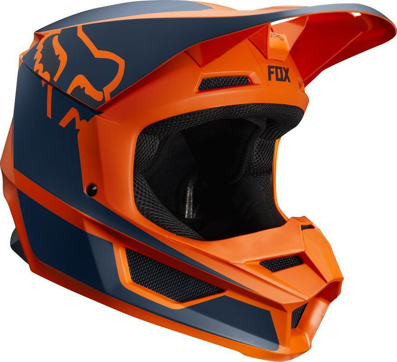 Casco Moto Niño V1 Przm Naranjo Fox Racing - Rideshop