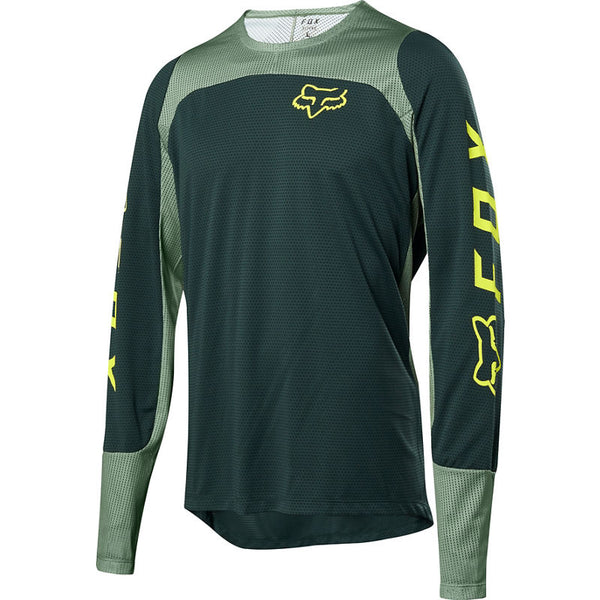 Polera Bicicleta Defend Verde Fox Racing - Rideshop