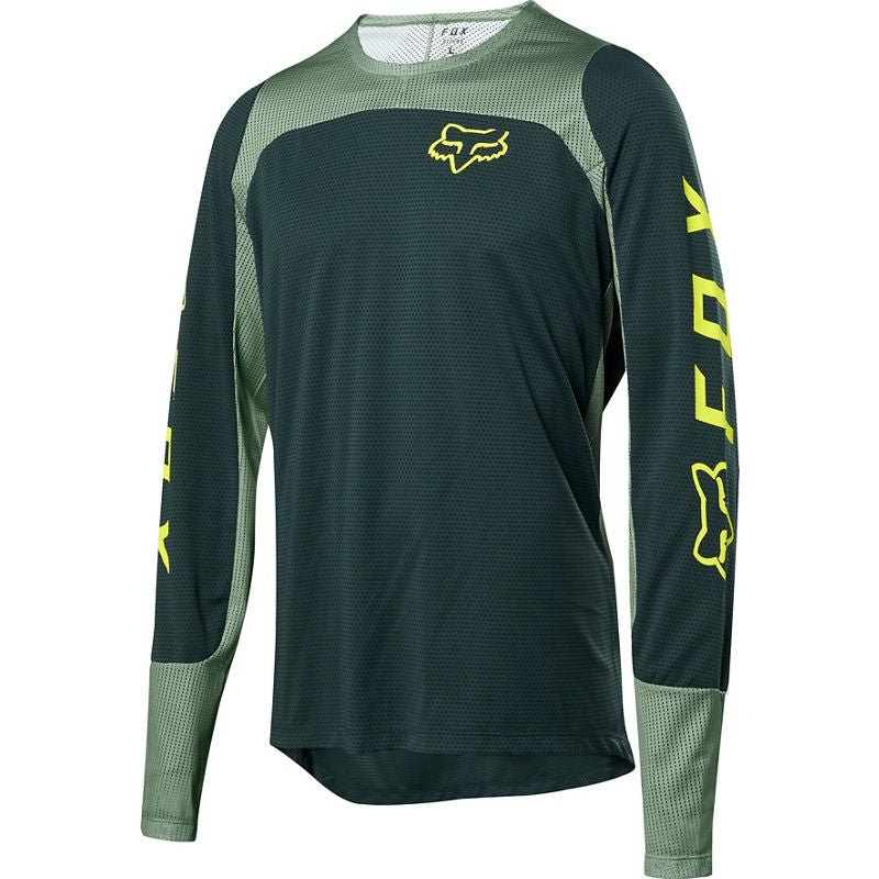 Polera Bicicleta Defend Verde Fox Racing - Rideshop