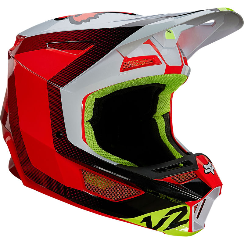 Casco Moto V2 Voke Multicolor Fluor Fox Racing - Rideshop