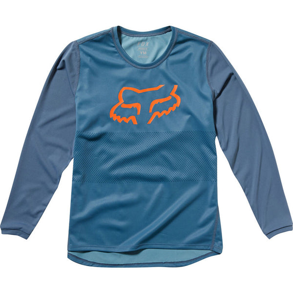 Polera Bicicleta Niño Ranger Azul Fox Racing - Rideshop