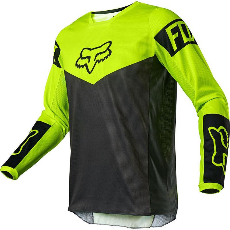 Polera Moto 180 Revn Amarillo Fluor Fox Racing - Rideshop
