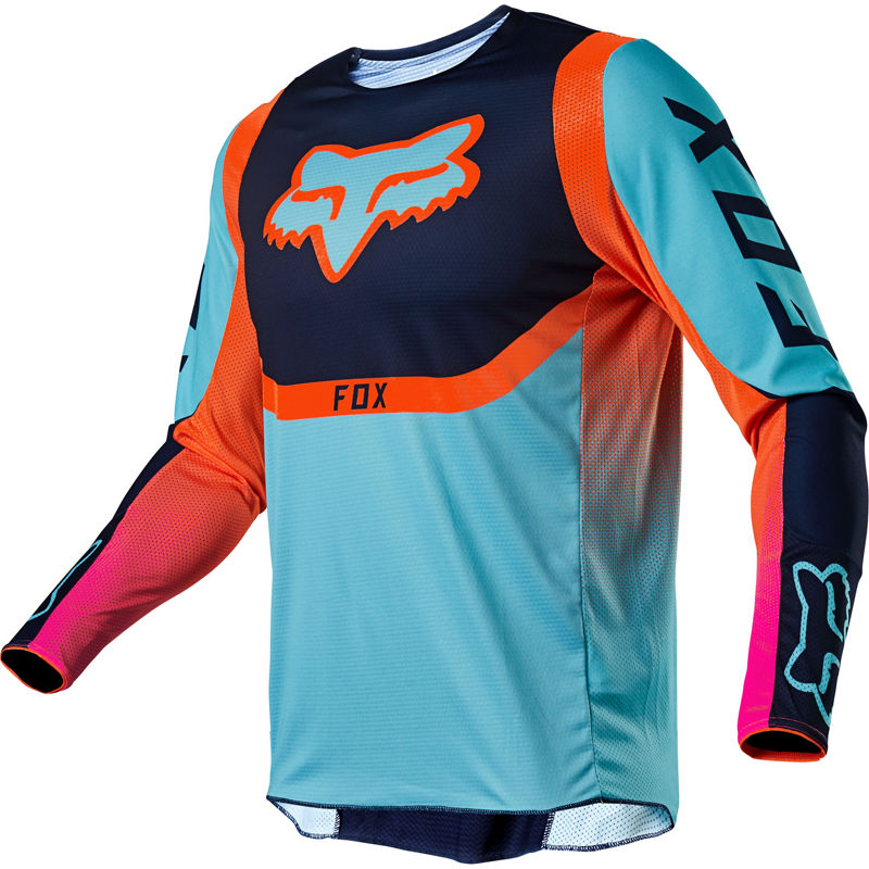 Polera Moto 360 Voke Celeste Fox Racing - Rideshop