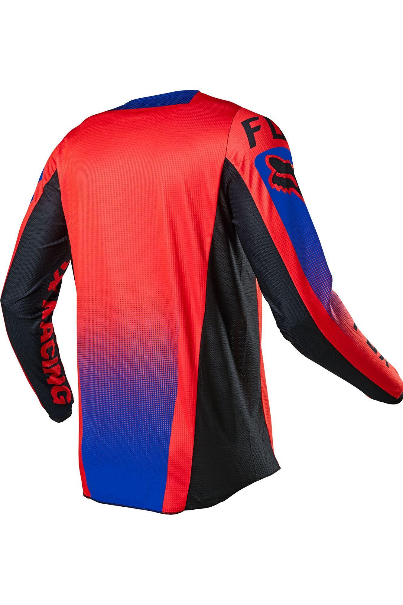Polera Moto 180 Oktiv Rojo Fluor Fox Racing - Rideshop