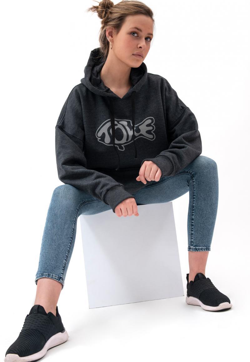 Polerón Oversize Pez Gris Toke - Rideshop