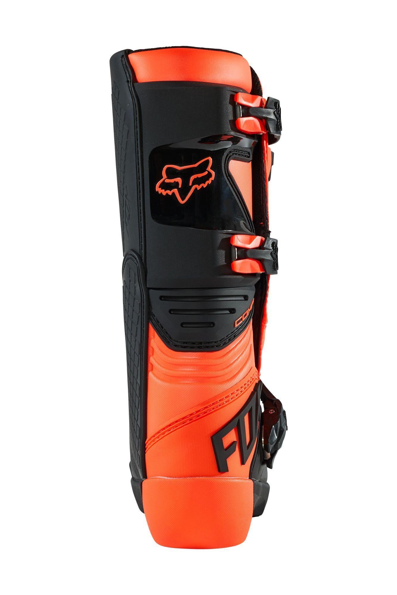 Botas Moto Niño Comp Naranjo Fluor Fox Racing - Rideshop