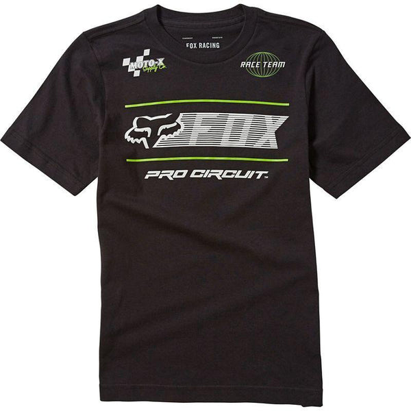 Polera Lifestyle Niño Pro Circuit Negro Fox Racing - Rideshop