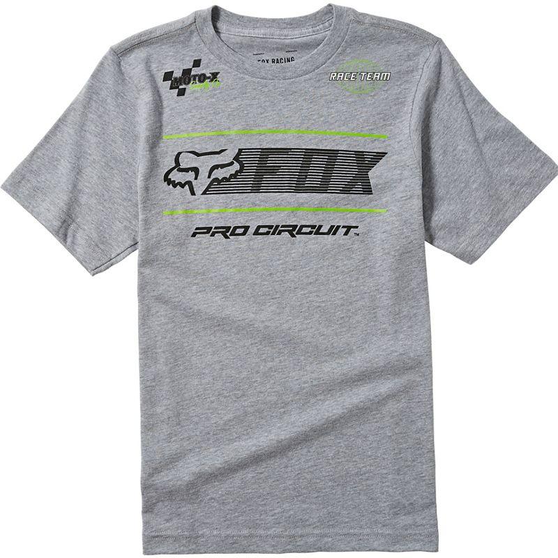 Polera Lifestyle Niño Pro Circuit Gris Fox Racing - Rideshop