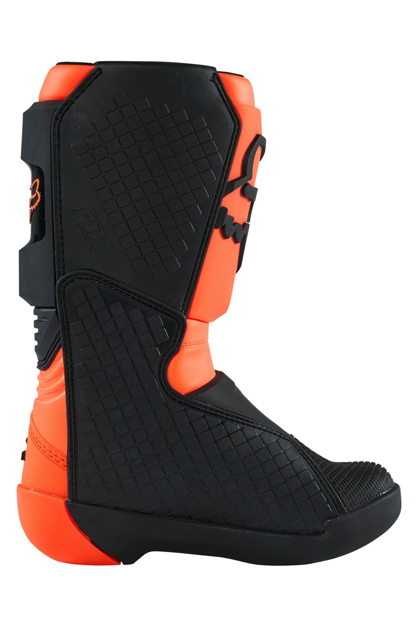 Botas Moto Niño Comp Naranjo Fluor Fox Racing - Rideshop