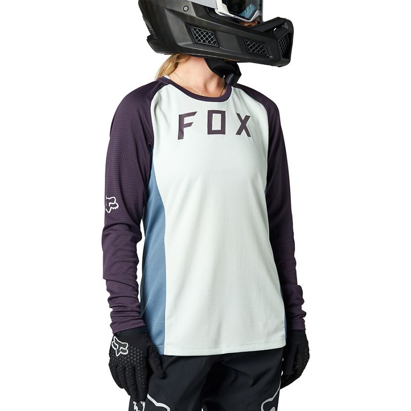 Polera Bicicleta Mujer Defend Morado Fox Racing - Rideshop