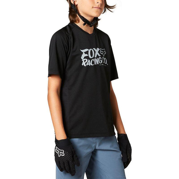 Polera Bicicleta Niño Defend Negro Fox Racing - Rideshop