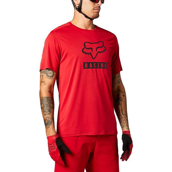 Polera Bicicleta Ranger Block Rojo Fox Racing - Rideshop