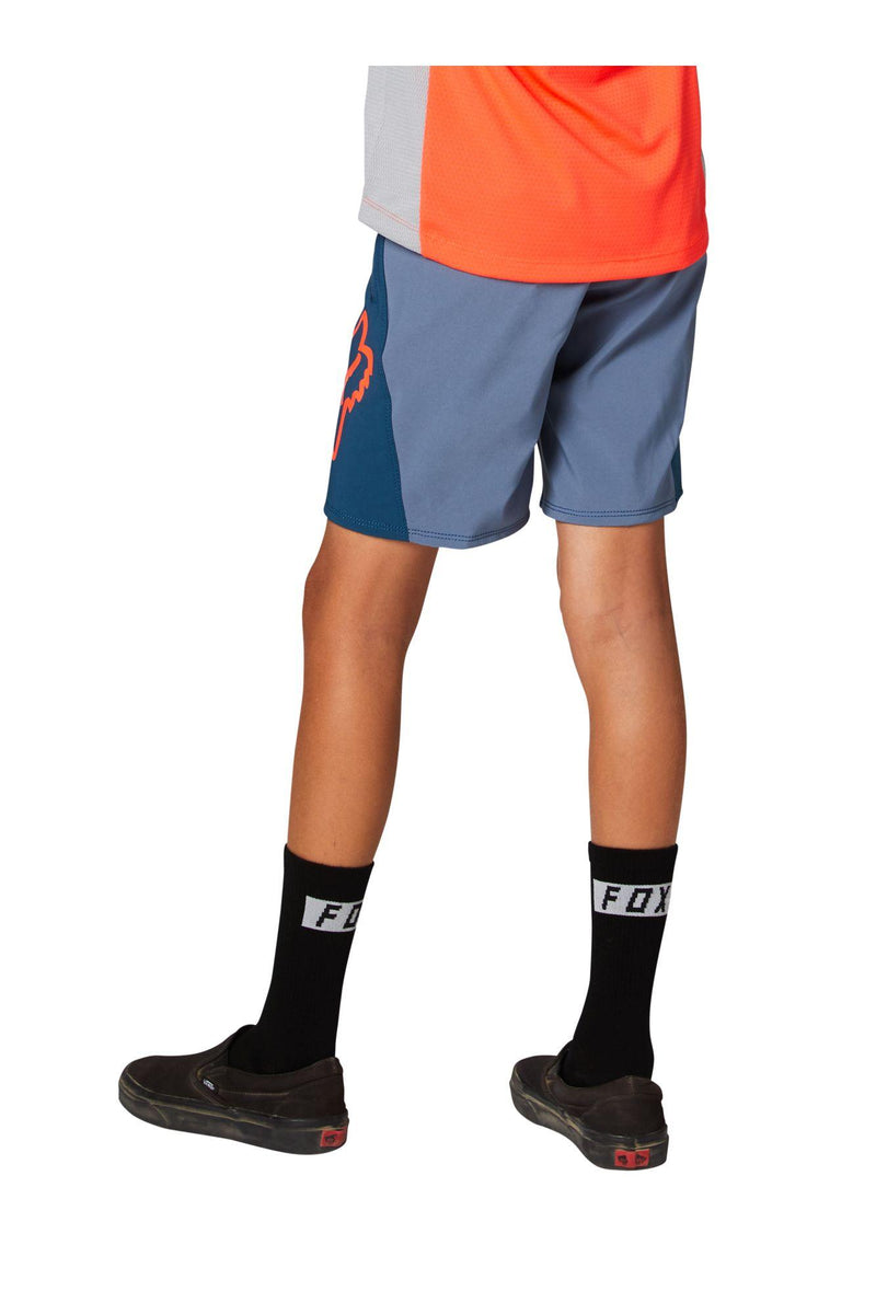 Short Bicicleta Niño Defend S Azul Fox Racing - Rideshop