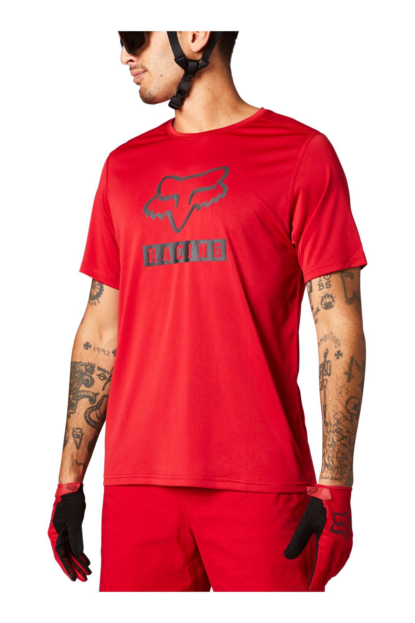 Polera Bicicleta Ranger Block Rojo Fox Racing - Rideshop