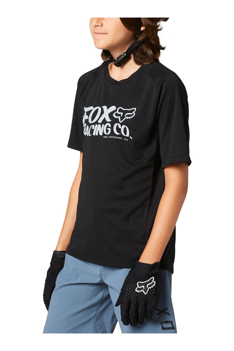 Polera Bicicleta Niño Defend Negro Fox Racing - Rideshop