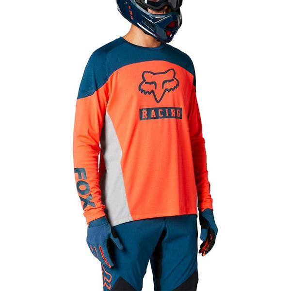 Polera Bicicleta Defend Naranjo Fox Racing - Rideshop