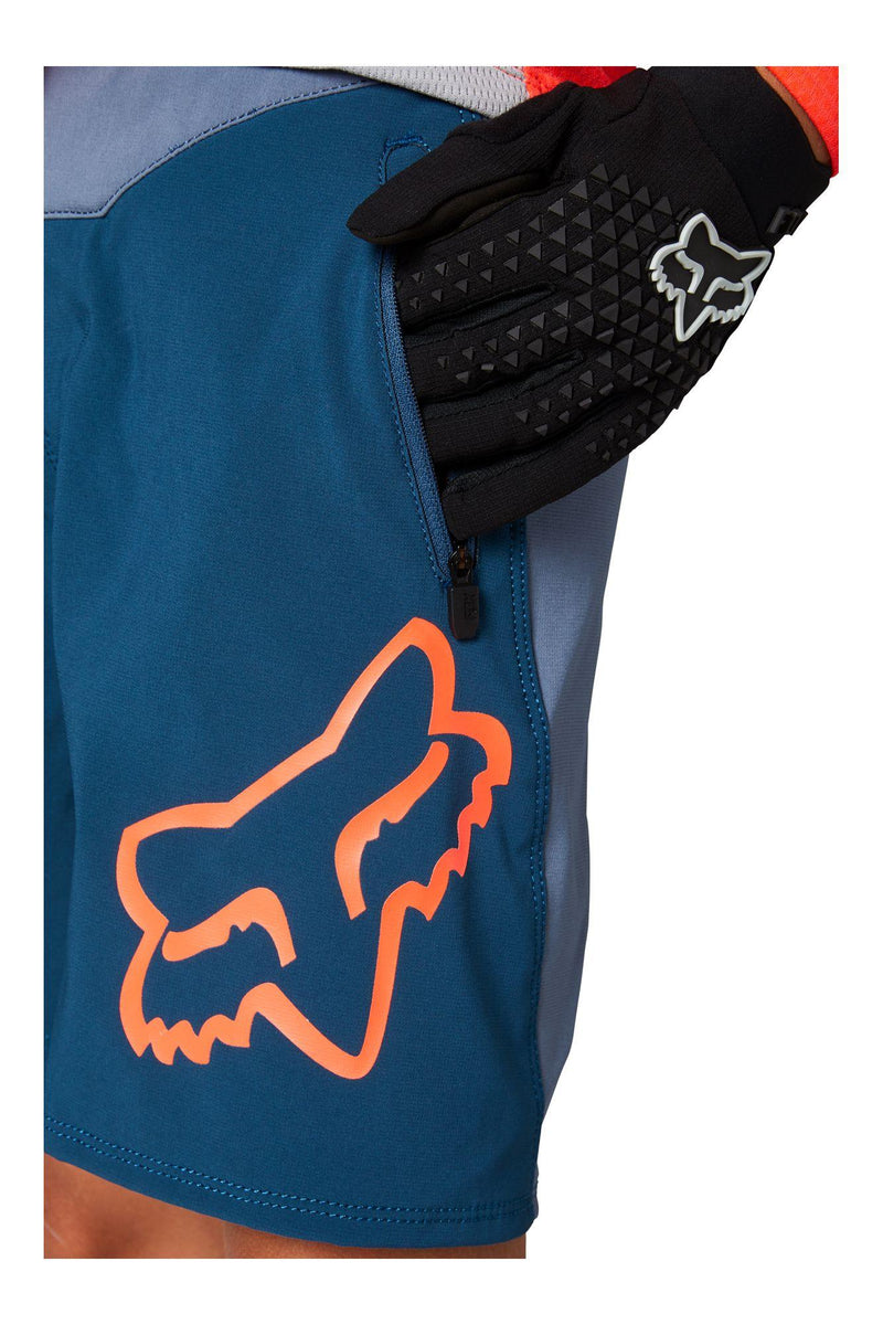 Short Bicicleta Niño Defend S Azul Fox Racing - Rideshop