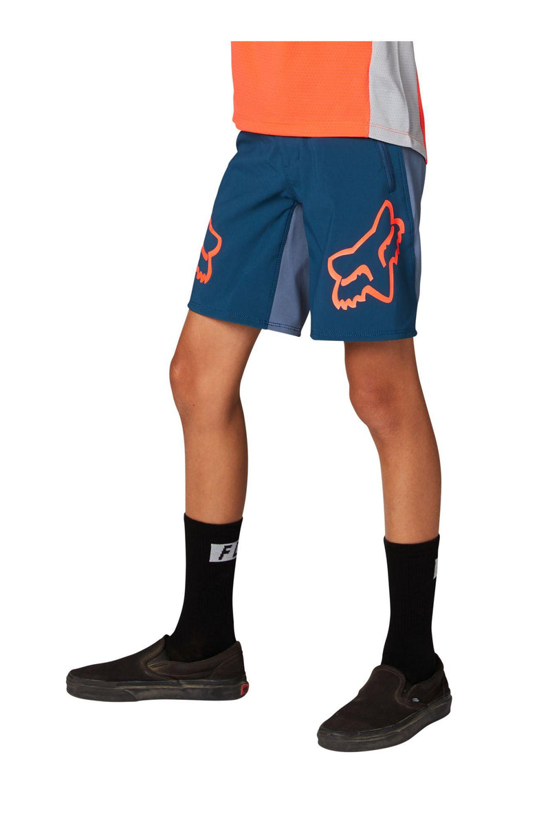 Short Bicicleta Niño Defend S Azul Fox Racing - Rideshop