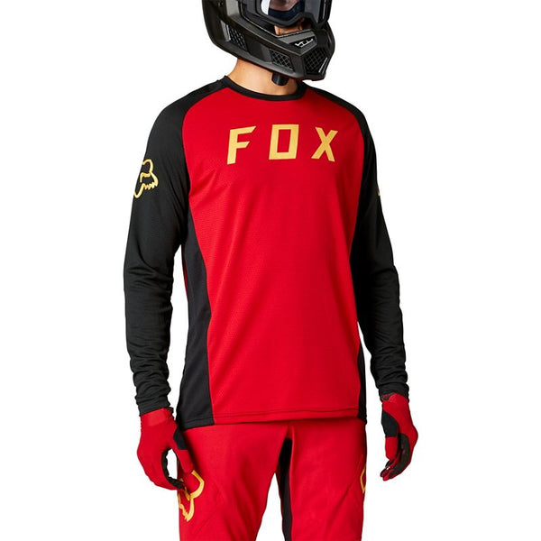 Polera Bicicleta Defend Rojo Fox Racing - Rideshop