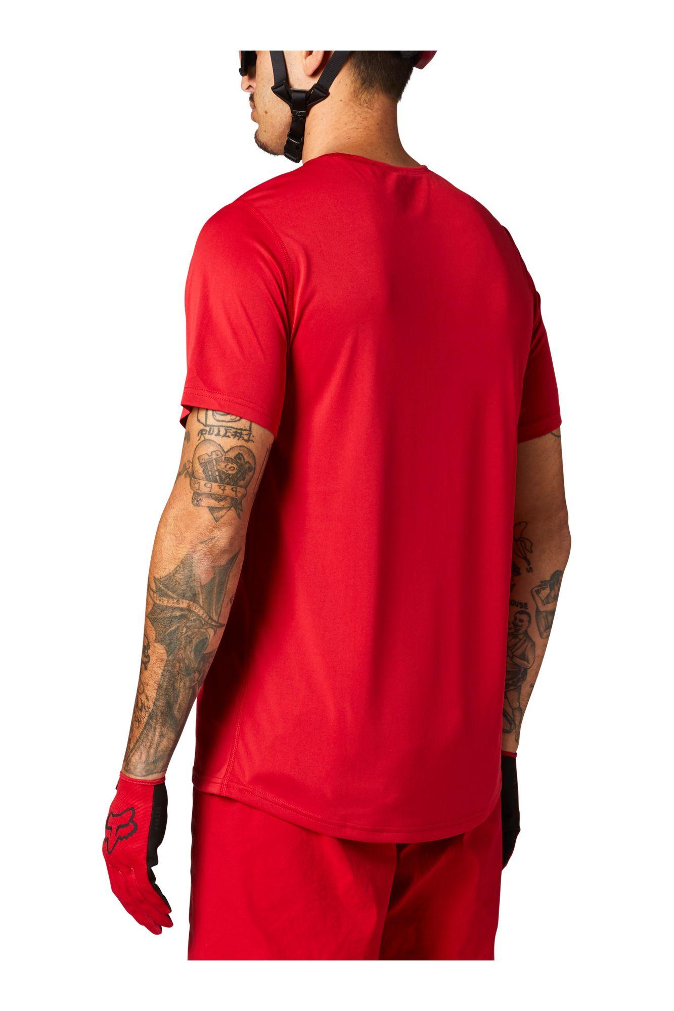 Polera Bicicleta Ranger Block Rojo Fox Racing - Rideshop