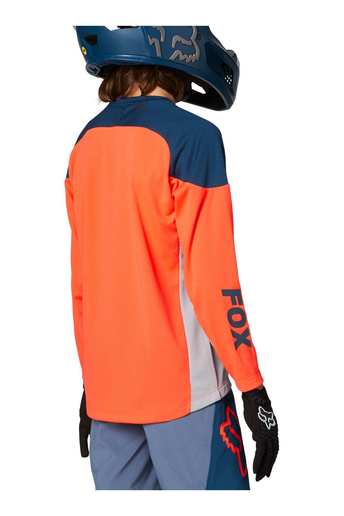 Polera Bicicleta Niño Defend Grphc 2 Naranja Fox Racing - Rideshop