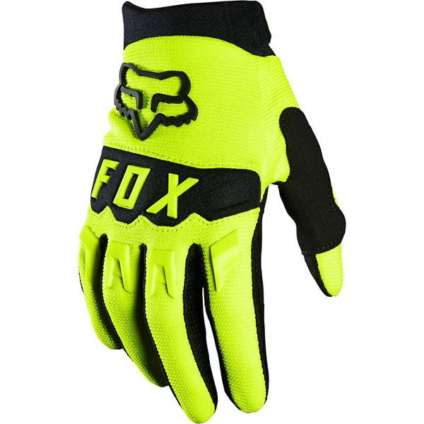 Guantes Moto Niño Dirtpaw Amarillo Fluor Fox Racing - Rideshop