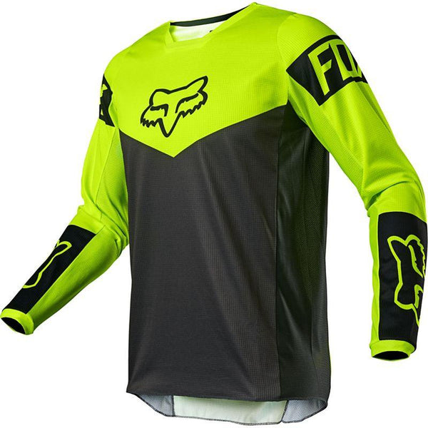 Polera Moto Niño 180 Revn Amarillo Fluor Fox Racing - Rideshop